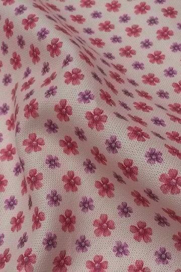 Dekoratív szövet FLOWERS CLARA rózsaszín