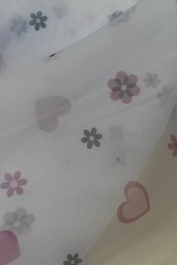 Függöny voile HEART II