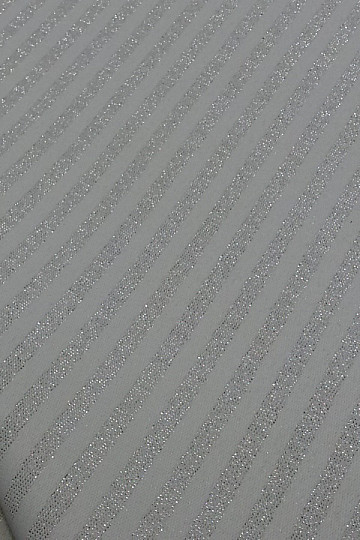 Dekoratív jacquard szövet STRIPS ezüst natur
