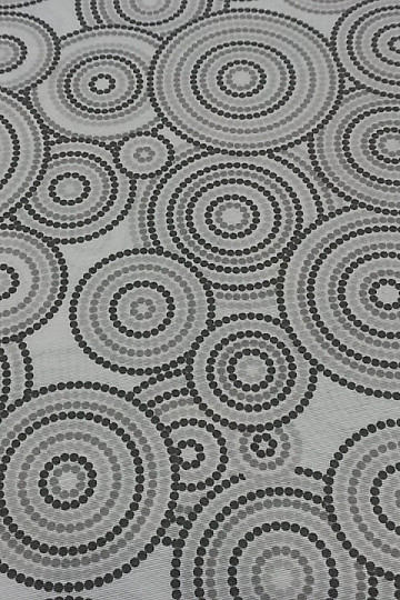 Dekoratív szövet MANDALA ECO szürke