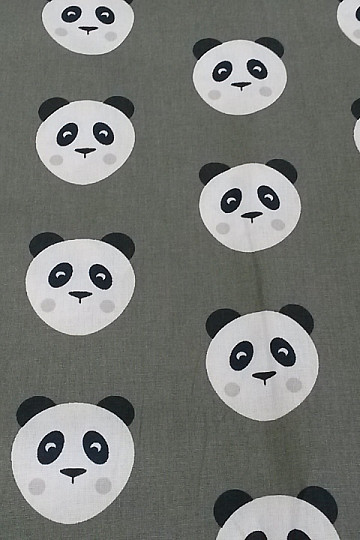 PANDA pamut anyagból olajzöld