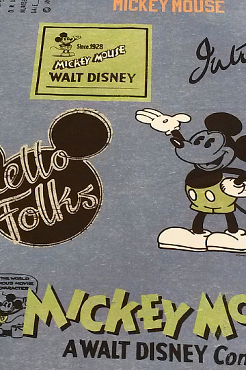 Gyerek dekoratív szövet MICKEY MOUSE kék