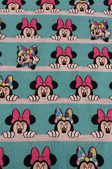 Pamutszövet MINNIE türkiz