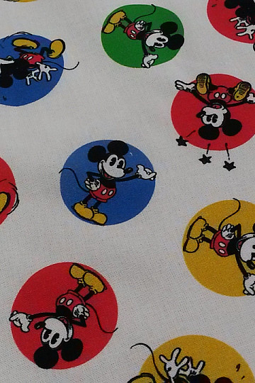 Pamut szövet MICKEY MOUSE kerekek
