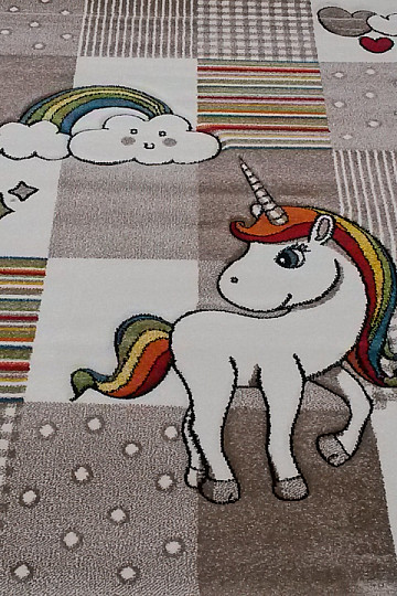 Gyerek darab szőnyeg Unicorn bézs