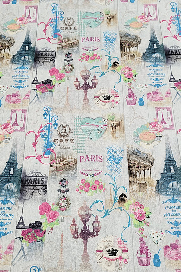 Dekoratív szövet PARIS digitális 3D nyomtatás