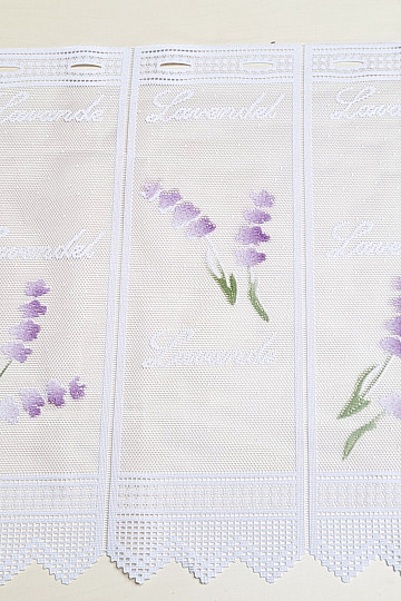 Modern jacquard függöny ólomüveghez LEVANDULE NEW