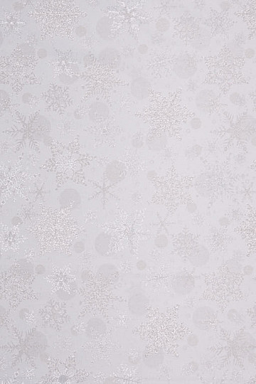 Dekoratív jacquard szövet Pelyhek II. természet ezüst