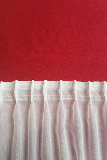 Kiszélesedő függönyszalag 8 cm, 1:1,5