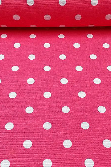 Dekoratív szövet pöttyös NEO pink 304