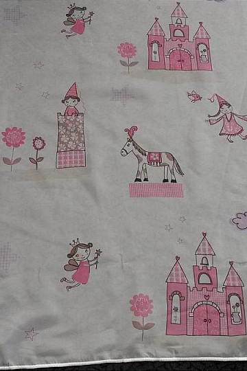 Gyermek függöny PRINCESS várral