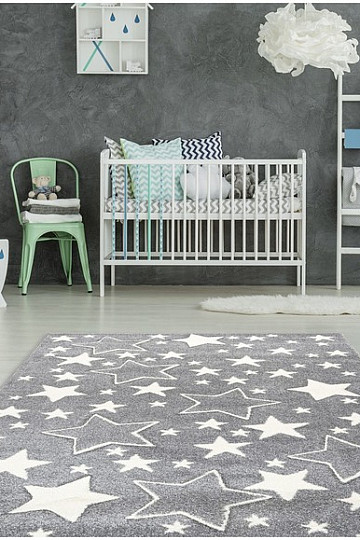 Gyermek szőnyeg AMIGO 329 STARS - GREY