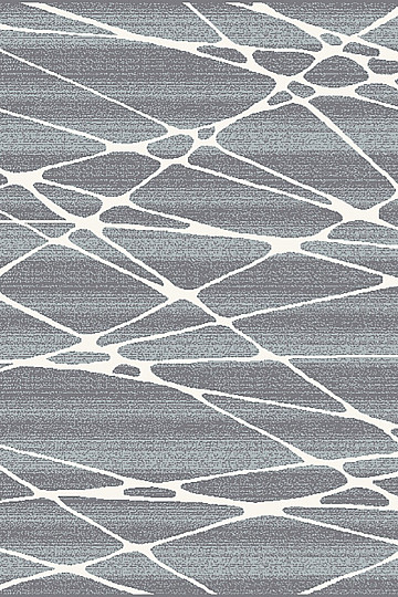 Darab szőnyeg BOHO geometriai kék / fehér