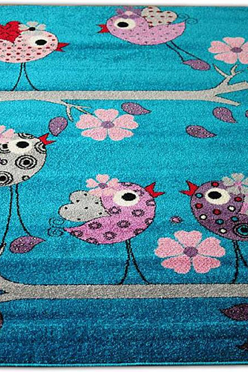Gyerek szőnyeg BELLA BIRDS türkiz