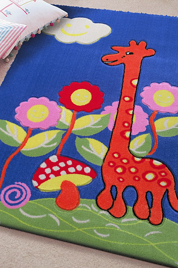 Gyerek szőnyeg KIDS GIRAFFE kék