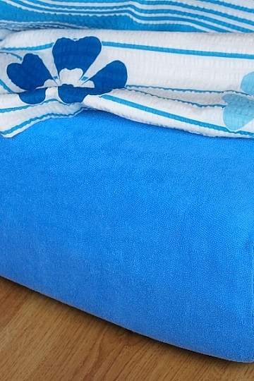 Frottír lepedő színű DENIM