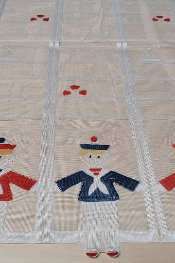 Gyerek függöny ólomüveghez - jacquard SEAMEN
