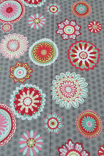Dekoratív függöny Mandala virág -130x245 cm