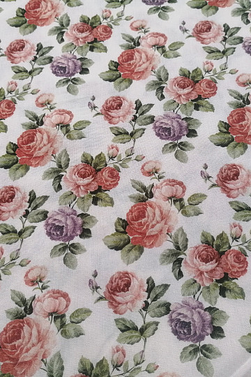 CEREZA ROSES pamutszövet