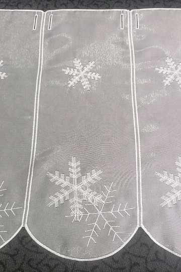 Ragyogással hímzett karácsonyi ólomüveg függöny 11582