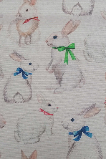 Dekoratív szövet EASTER RABBIT digitális nyomtatás