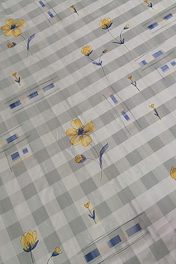 Voile függöny szürkés-zöld
