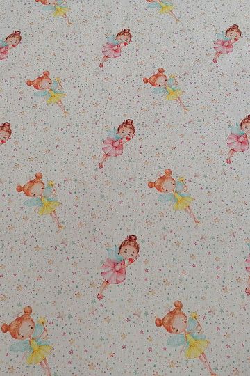 Pamutszövet Fairy szárnyakkal