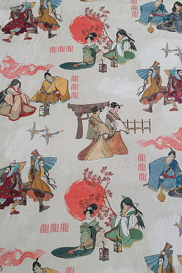 Dekoratív szövet JAPÁN KRÉMEZŐK