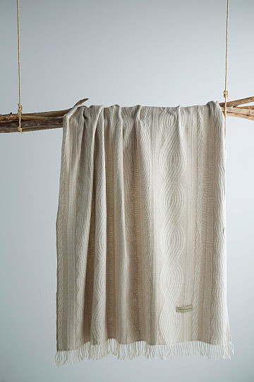 LUXUS BRAID kockás bézs
