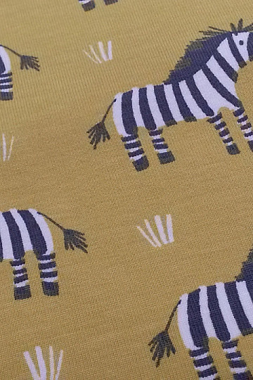 ZEBRA pamut kötött sárga-zöld