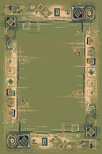 darab szőnyeg SOLID 07 zöld