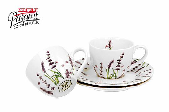 Porcelán eszpresszó bögrék szett 2 db Lavender E šapo