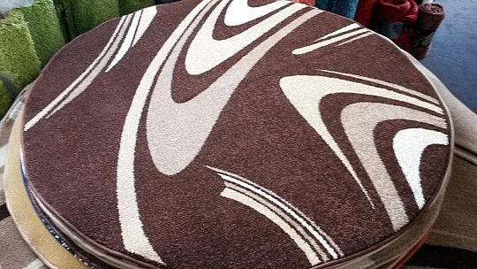 szőnyeg kör KÁVÉ barna