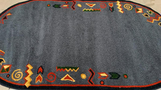 Ovális szőnyeg MODERN 130x240 kék