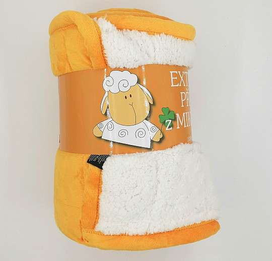 mikroszálas takaró EXTRA SOFT SHEEP mézes varrás