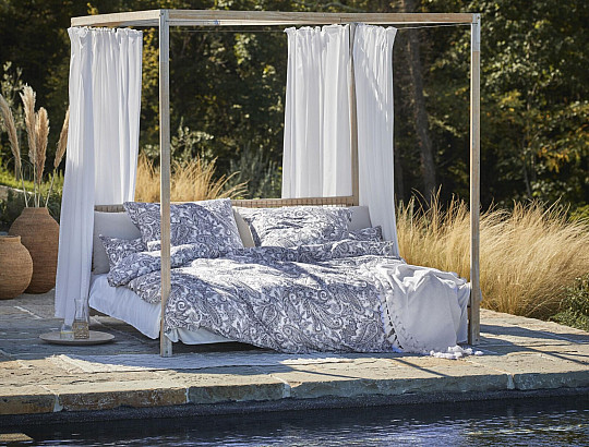 IRISETTE luxus szatén ágynemű FLORENZ 8447-20 BLAU