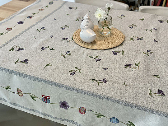 Gobelin abrosz és sál HÚSVÉTI TOJÁSOK IBOLLÁVAL