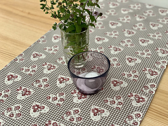 Abrosz és kendő TOSCANA VALERY 17 HEARTS