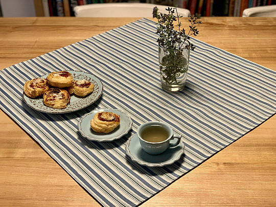 Abrosz és sál TOSCANA VALERY MULTI STRIPE kék