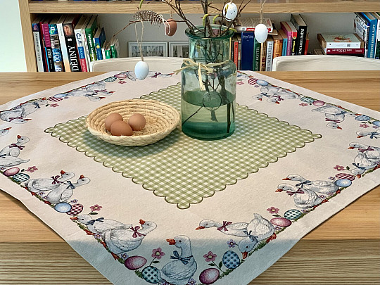 Gobelin terítő és sál ZÖLD ELLENŐRZŐ BUGS