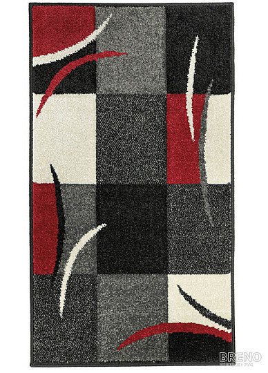 PORTLAND fekete-fehér darabos szőnyeg