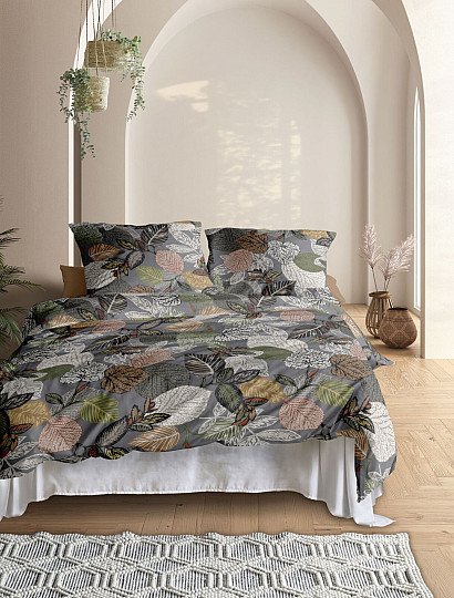 IRISETTE luxus pamut szatén WAVE 8561-11 ŐSZ 1