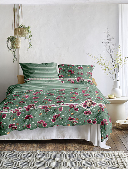 IRISETTE luxus pamut szatén FRIDA KAHLO - MÁK