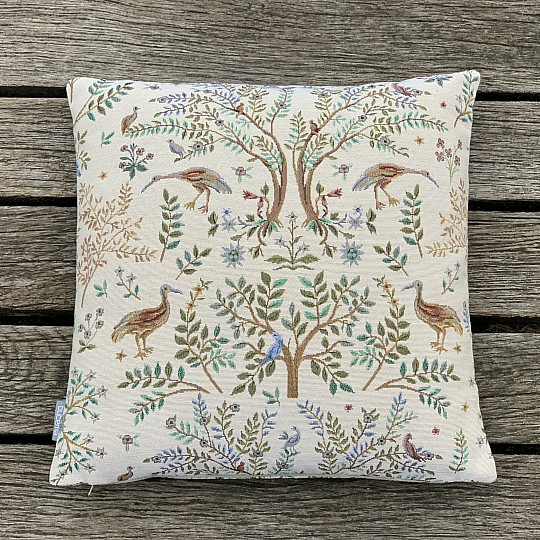 Gobelin párnahuzat WILLIAM MORRIS bézs - teljes felület
