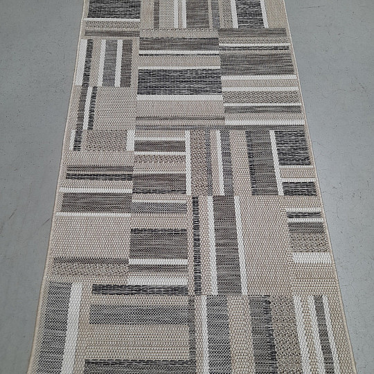 Kültéri szőnyeg Prisma in-out barna-szürke