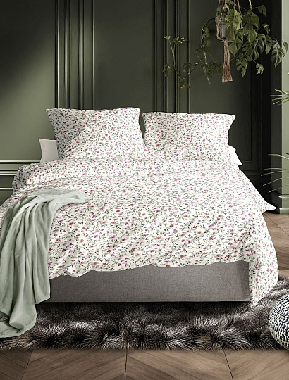 IRISETTE luxus pamutszatén TOKIO 8567-10 FEHÉR