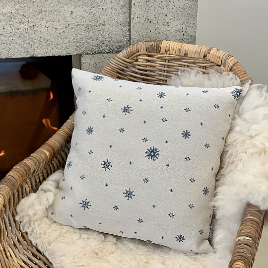 Karácsonyi gobelin huzat Finom pelyhek KÉK