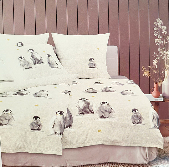 Luxus flanel ágynemű IRISETTE PANDA 8645-80 PINGVINOK