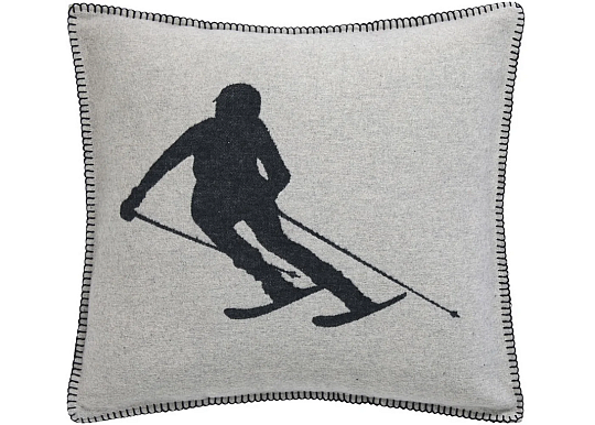 Dekoratív huzat DF LUCA SKIER GREY