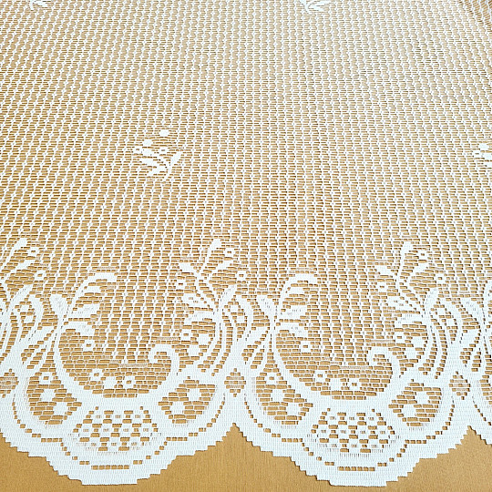 HEDA fehér jacquard függöny